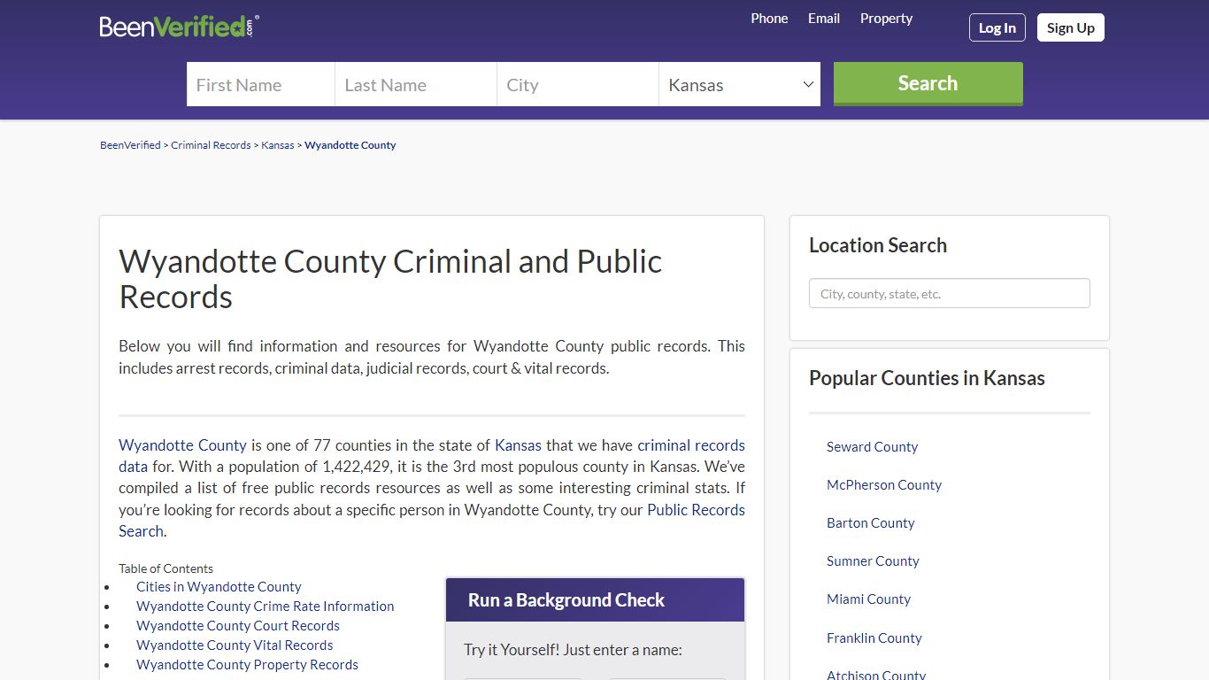 Wyandotte County Arrest Records in KS - Court & Criminal Records ...